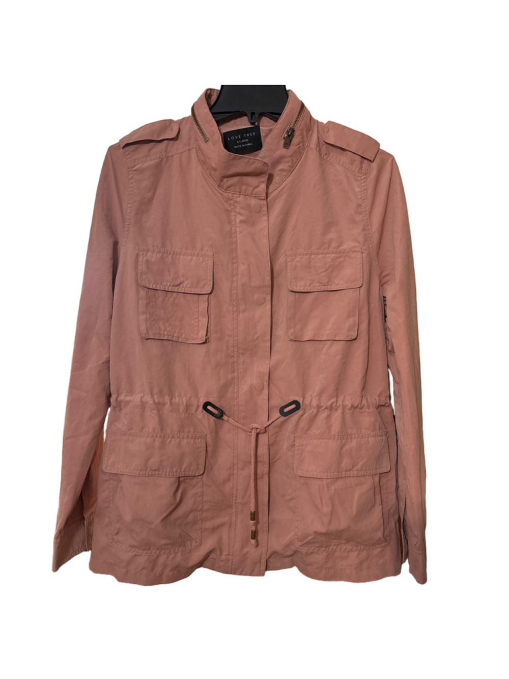 Women's Love Tree Utility Jacket Pink XL